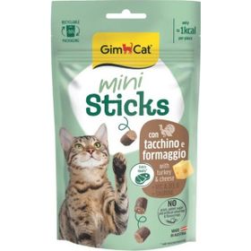 GimCat Mini Sticks Hindili Peynirli 50 GR Ödül Çubukları