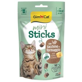 GimCat Mini Sticks Hindili Peynirli 50 GR Ödül Çubukları