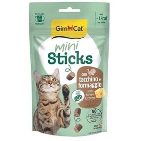 GimCat Mini Sticks Hindili Peynirli 50 GR Ödül Çubukları