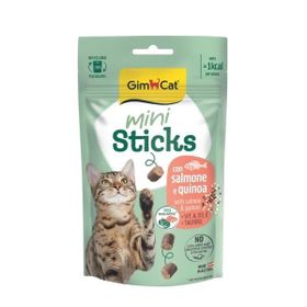 GimCat Mini Sticks Somonlu ve Kinoalı 50 gr Kedi Ödül Maması