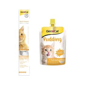 GimCat Multivitamin 100 gr Pasta +GimCat 150 gr Kedi Puding