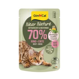 GimCat Near Nature Ezme Sığır Etli ve Ördekli 85 gr Yetişkin Kedi Konservesi