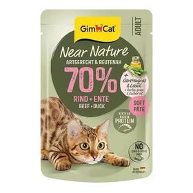 GimCat Near Nature Ezme Sığır Etli ve Ördekli 85 gr Yetişkin Kedi Konservesi