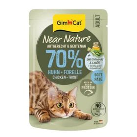 GimCat Near Nature Ezme Tavuklu ve Alabalıklı 85 gr Yetişkin Kedi Konservesi