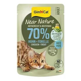 GimCat Near Nature Ezme Tavuklu ve Alabalıklı 85 gr Yetişkin Kedi Konservesi
