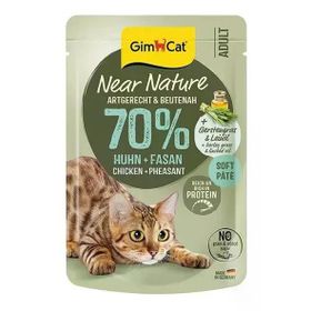 GimCat Near Nature Ezme Tavuklu ve Sülün Etli 85 gr Yetişkin Kedi Konservesi