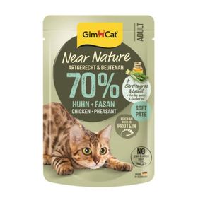 GimCat Near Nature Ezme Tavuklu ve Sülün Etli 85 gr Yetişkin Kedi Konservesi