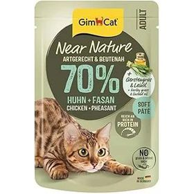 GimCat Near Nature Ezme Tavuklu ve Sülün Etli 85 gr Yetişkin Kedi Konservesi