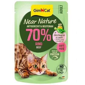 GimCat Near Nature Pouch Sığır Etli 85 gr Kedi Yaş Maması