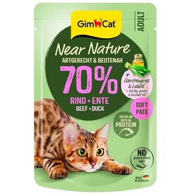 GimCat Near Nature Pouch Sığır Etli ve Ördekli 85 gr Kedi Yaş Maması