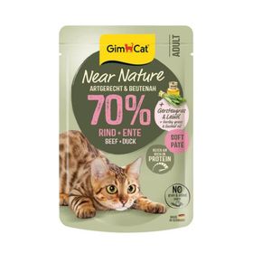 GimCat Near Nature Pouch Sığır Etli ve Ördekli 85 gr Kedi Yaş Maması