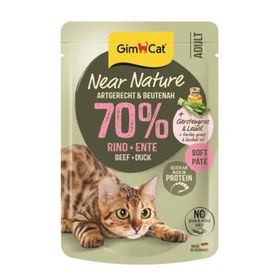 GimCat Near Nature Pouch Sığır Etli ve Ördekli 85 gr Kedi Yaş Maması