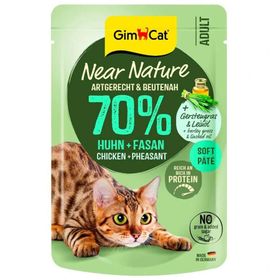 GimCat Near Nature Pouch Tavuk ve Sülün Etli 85 gr Kedi Yaş Maması