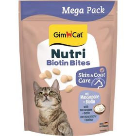 GimCat Nutri Biyotinli Mascarpone Cilt ve Tüy Bakımı Peynirli Mega Boy 425 gr Kedi Ödülü