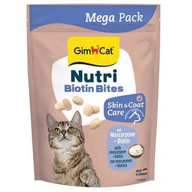 GimCat Nutri Biyotinli Mascarpone Cilt ve Tüy Bakımı Peynirli Mega Boy 425 gr Kedi Ödülü