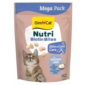 GimCat Nutri Biyotinli Mascarpone Cilt ve Tüy Bakımı Peynirli Mega Boy 425 gr Kedi Ödülü
