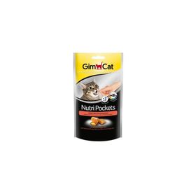 GimCat Nutri Pockets Somonlu Omega 3-6 Balıklı 60 gr Kedi Ödülü
