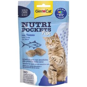 GimCat Nutri Pockets Somonlu Omega 3-6 Balıklı 60 gr Kedi Ödülü