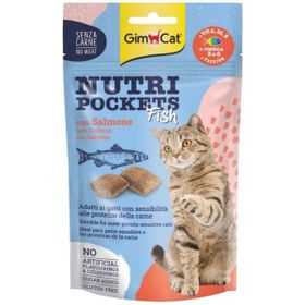 GimCat Nutri Pockets Somonlu Omega 3-6 Balıklı 60 gr Kedi Ödülü