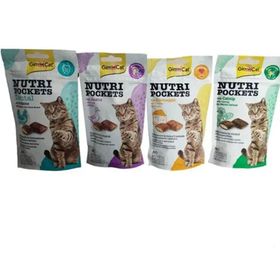 GimCat Nutripockets 4 Çeşit 60 gr Kedi Ödülü