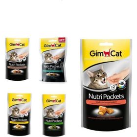 GimCat Nutripockets 5x60 gr Kedi Ödül Maması