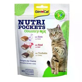 GimCat Nutripockets Country Mix Multivitaminli 150 gr Kedi Ödülü