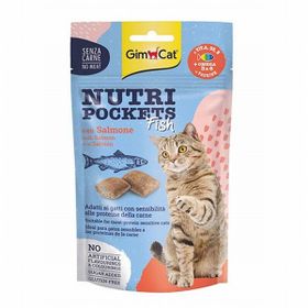 GimCat Nutripockets Fish Somonlu 60 gr Kedi Ödülü