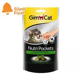 GimCat Nutripockets Kedi Otu ve Multivitamin 60 gr Kedi Ödülü