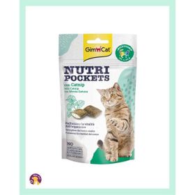 GimCat Nutripockets Kedi Otu ve Multivitamin 60 gr Kedi Ödülü