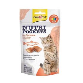 GimCat Nutripockets Peynir Taurin 60 gr Kedi Ödül Maması + Nutripockets Somon Omega 60 gr Kedi Ödül Maması