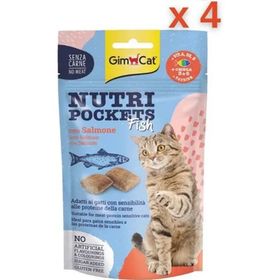 GimCat Nutripockets Somon ve Omega 4x60 gr Kedi Ödül Maması