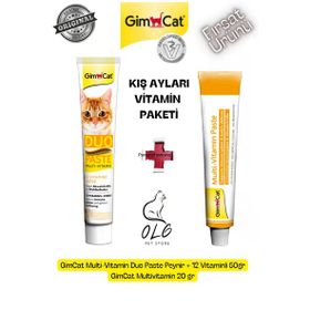 GimCat Peynirli Vitamin 50 gr + GimCat 20 gr Multivitamin