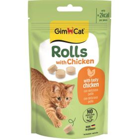 GimCat Rolls With Chicken Tavuklu 50 gr Kedi Ödül Tableti