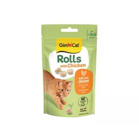 GimCat Rolls With Chicken Tavuklu 50 gr Kedi Ödül Tableti