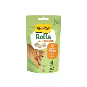 GimCat Rolls With Chicken Tavuklu 50 gr Kedi Ödül Tableti