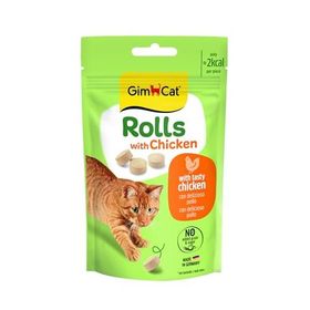 GimCat Rolls With Chicken Tavuklu 50 gr Kedi Ödül Tableti