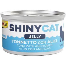 GimCat Shinycat 70 gr Jöle İçinde Ançuezli ve Ton Balıklı Kedi Konservesi