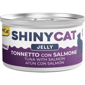 GimCat Shinycat 70 gr Jöle İçinde Somonlu ve Ton Balıklı Kedi Konservesi