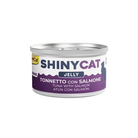 GimCat Shinycat 70 gr Jöle İçinde Somonlu ve Ton Balıklı Kedi Konservesi