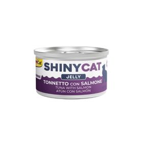 GimCat Shinycat 70 gr Jöle İçinde Somonlu ve Ton Balıklı Kedi Konservesi