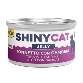 GimCat Shinycat 70 gr Jöle İçinde Ton Balıklı ve Karidesli Kedi Konservesi