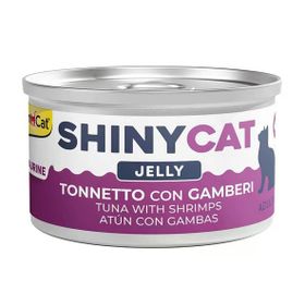 GimCat Shinycat 70 gr Jöle İçinde Ton Balıklı ve Karidesli Kedi Konservesi