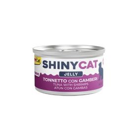 GimCat Shinycat 70 gr Jöle İçinde Ton Balıklı ve Karidesli Kedi Konservesi