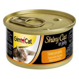 GimCat Shinycat 70 gr Jöle İçinde Ton Balıklı ve Tavuklu Kedi Konservesi