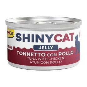 GimCat Shinycat 70 gr Jöle İçinde Ton Balıklı ve Tavuklu Kedi Konservesi