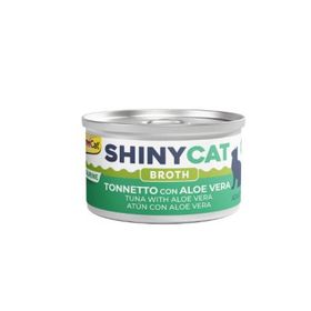 GimCat Shinycat Broth 70 gr Sos İçinde Aloe Veralı ve Ton Balıklı Kedi Konservesi