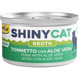 GimCat Shinycat Broth 70 gr Sos İçinde Aloe Veralı ve Ton Balıklı Kedi Konservesi