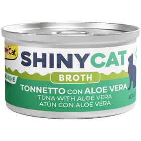 GimCat Shinycat Broth 70 gr Sos İçinde Aloe Veralı ve Ton Balıklı Kedi Konservesi