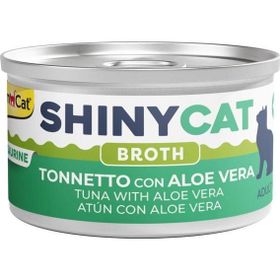 GimCat Shinycat Broth 70 gr Sos İçinde Aloe Veralı ve Ton Balıklı Kedi Konservesi