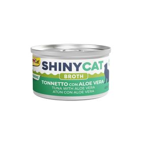 GimCat Shinycat Broth 70 gr Sos İçinde Aloe Veralı ve Ton Balıklı Kedi Konservesi